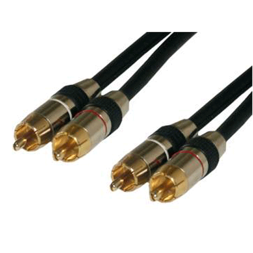 Câble audio stéréo Gold RCA Mâle / RCA Mâle 20m