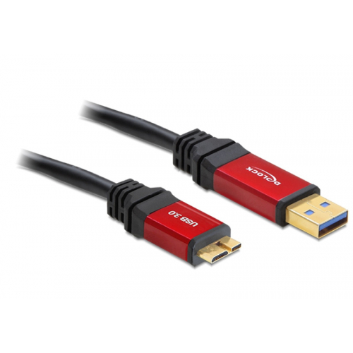 Delock EXDE82762 Câble USB 3.0 Premium A Mâle / Micro B Mâle 2m