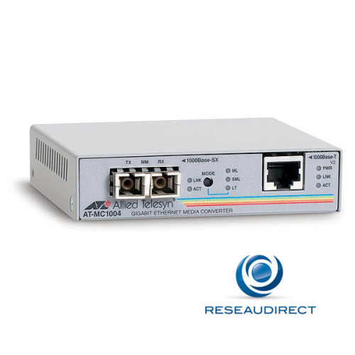 Convertisseur Fibre RJ45 Industriel - 1Gbps SFP vers Réseau Ethernet/Cat6 -  Gigabit Fibre Optique Mono Mode/Multi Mode vers Cuivre - 12-56V CC 