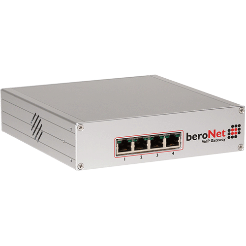  beroNet BF400 boitier Passerelle VOIP analogique numérique BF400BOX nu iexterne SIP livrée sans module manageable Cloud 4-16 appels