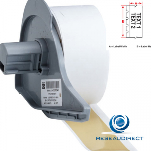 Brady BMP71 B595 M71C-500-595-TN 142391 étiquettes en continu Vinyle ultra-résistant l=12.70 mm L=15.24 m Beige 2