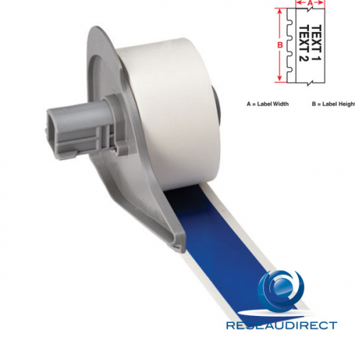 Brady BMP71 B595 M71C-2000-595-BL 142354 étiquettes en continu Vinyle ultra-résistant l=50.80 mm L=15.24 m Bleu