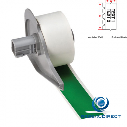 Brady BMP71 B595 M71C-2000-595-GN 142358 étiquettes en continu Vinyle ultra-résistant l=50.80 mm L=15.24 m Vert