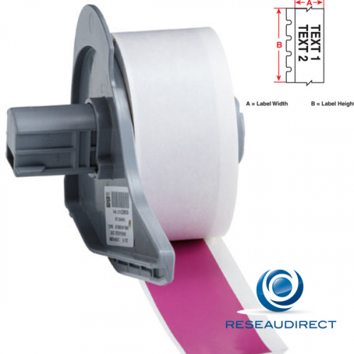 Brady BMP71 B595 M71C-2000-595-PL 142361 étiquettes en continu Vinyle ultra-résistant l=50.80 mm L=15.24 m Violet
