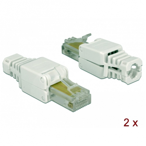 Connecteur réseau RJ45 Cat 5e UTP Toolfree (x2)