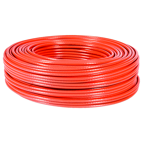 Rouleau 100m câble multibrins Cat 5e F/UTP Rouge