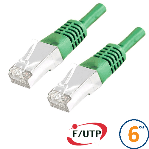 Cordon RJ45 Cat 6 F/UTP Primacy 0.3m vert