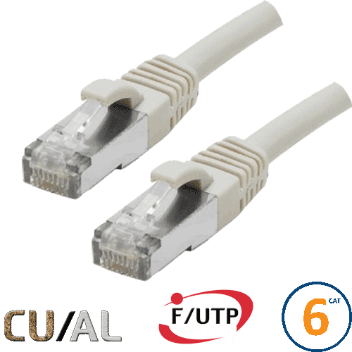 Cordon RJ45 Cat 6 F/UTP Classic 3m beige