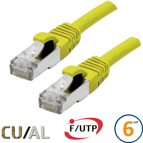 Cordon RJ45 Cat 6 F/UTP Classic 1m jaune