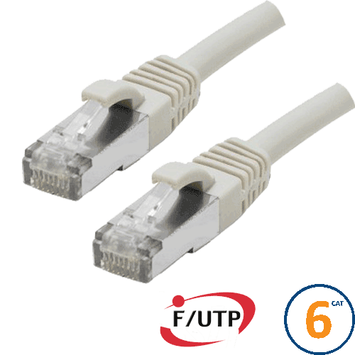 Cordon RJ45 Cat 6 F/UTP Primacy 15m beige