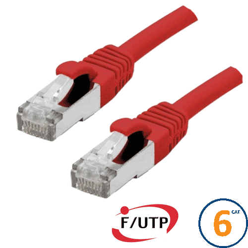 Cordon RJ45 Cat 6 F/UTP Primacy 2m rouge