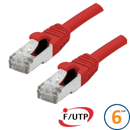 Cordon RJ45 Cat 6 F/UTP Primacy 0.3m rouge