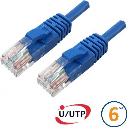 Cordon RJ45 Cat 6 U/UTP Primacy  10m bleu