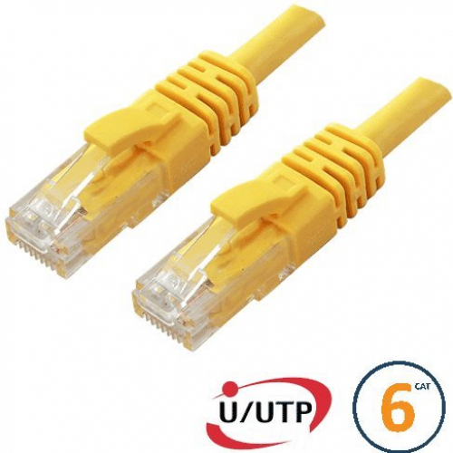 Cordon RJ45 Cat 6 U/UTP Primacy  10m jaune