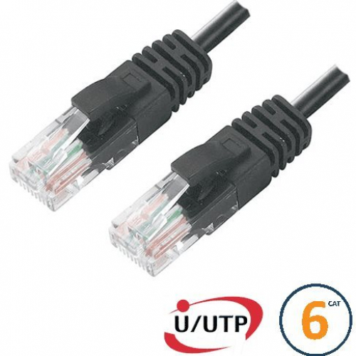 Cordon RJ45 Cat 6 U/UTP Primacy  10m noir