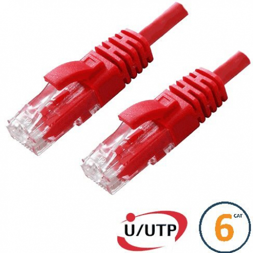 Cordon RJ45 Cat 6 U/UTP Primacy  10m rouge