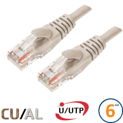 Cordon RJ45 Cat 6 U/UTP Classic 30cm beige