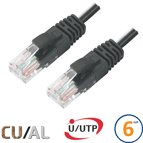 Cordon RJ45 Cat 6 U/UTP Classic 10m noir