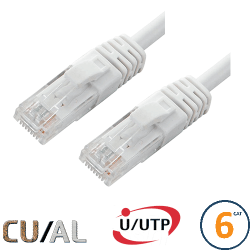 Cordon RJ45 Cat 6 U/UTP Classic 10m blanc