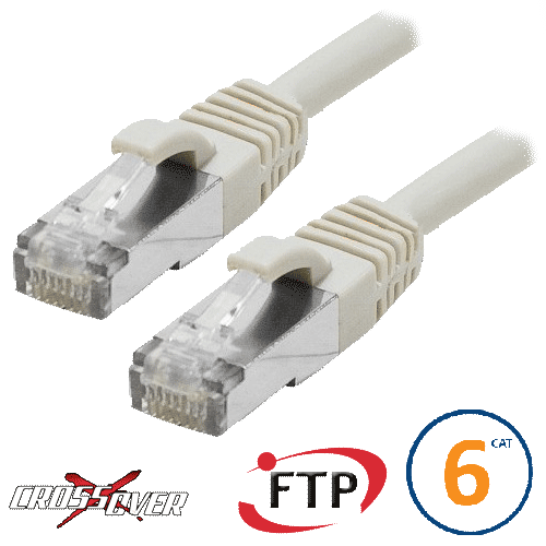 Cordon RJ45 croisé Cat 6 F/UTP Primacy 10m beige