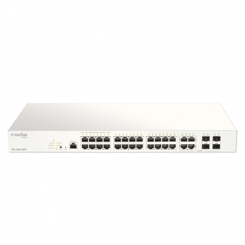 Dlink DBS-2000-28MP Switch Nuclias managé par le Cloud 24 ports Giga PoE 370 W 4 Combo RJ45-SFP