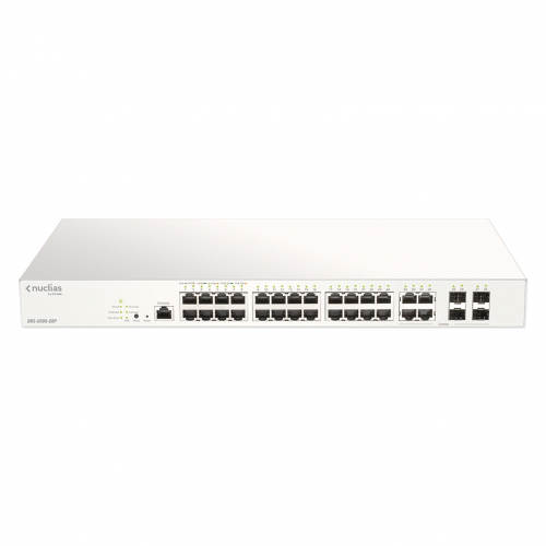  Dlink DBS-2000-28P Switch Nuclias managé par le Cloud 24 ports Giga PoE 193 Watts 4 Combo SFP