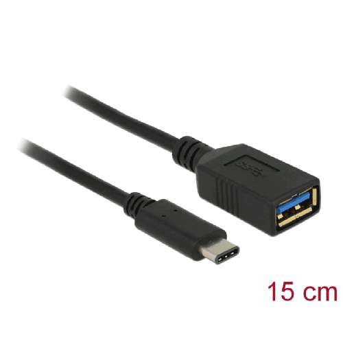 Adaptateur 15cm USB 3.1 A Femelle > C Mâle