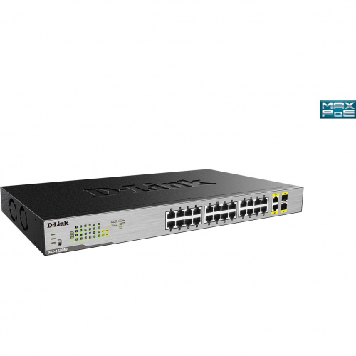 Dlink DGS-1026MP Switch gigabit POE 24 Ports RJ45 budget 370 Watts + 2 Combo SFP sans transceiver