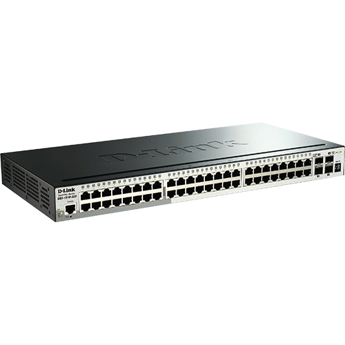 Dlink DGS-1510-52X Switch Smart Pro 48 ports Gigabit RJ45 configurable L2+ L3 Light 4 SFP+ 10G
