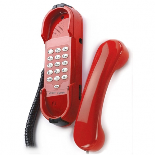 Téléphone SIP avec clavier rouge
