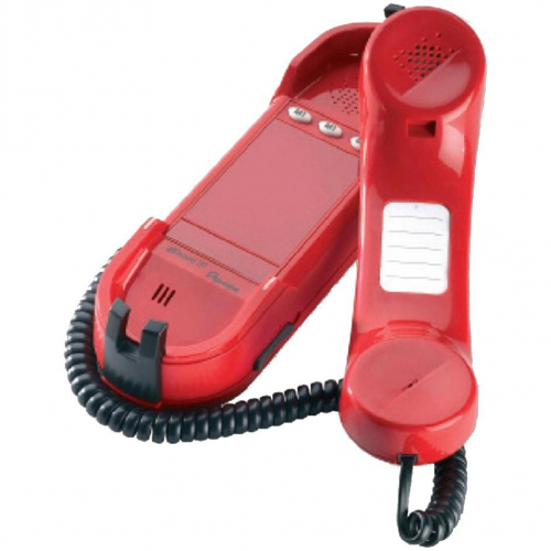 Téléphone d'urgence intérieur HD2000 analogique 3 boutons d'appel rouge 3 niveaux de sonnerie Depaepe PA500R