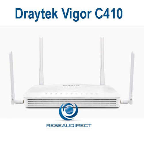 Draytek-routeur-C410-4G-vue-face-Reseaudirect