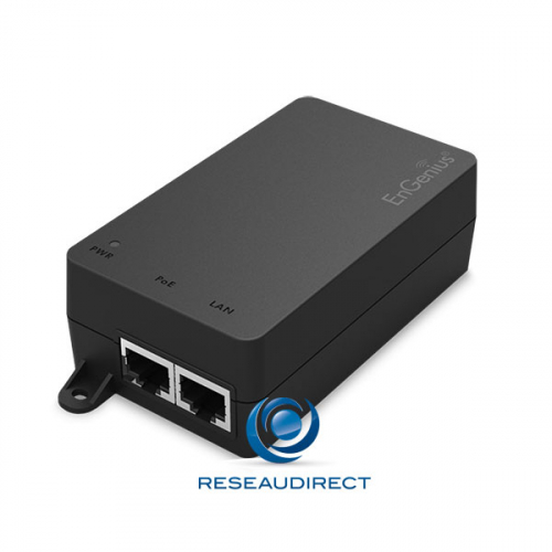 Engenius EPA5006GAT Injecteur POE 1 port Giga RJ45 30 watts Midspan POE+ 802.3 at mono-port 220V compact
