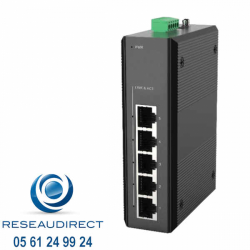 Fiberroad-FR-6N3005-Mini-switch-industriel-5 ports-1G