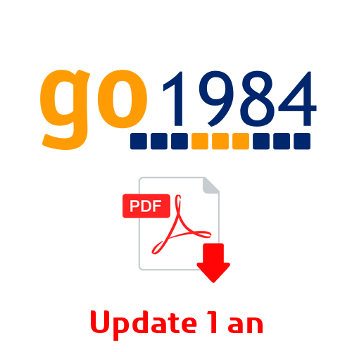 Abonnement udate 1 an pour Go1984 Ultimate