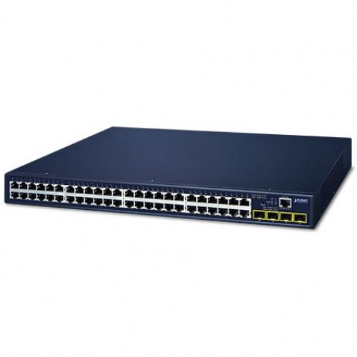 Planet GS-4210-48T2S Switch administrable niveau 2/4 L2/L4 24 ports Gigabit 2 emplacements SFP 19 pouces