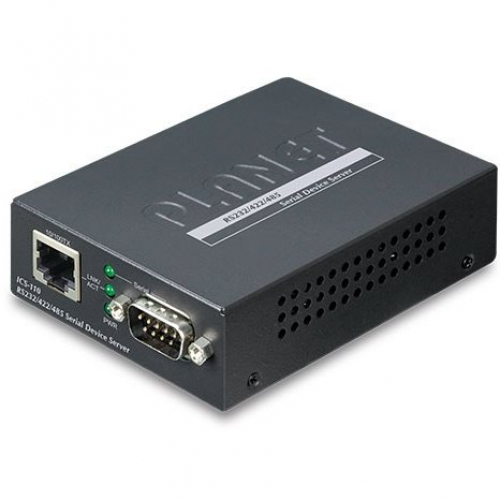 Planet ICS-110 Serveur de port série sur IP 1 Ethernet RJ45 1 port RS232 RS422 RS485 températures -10/+60°C