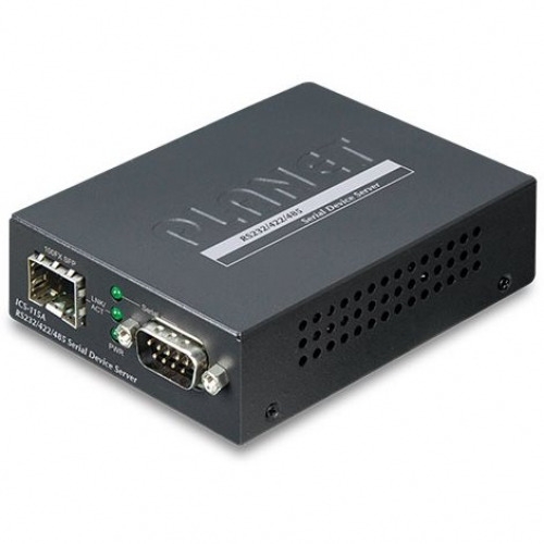 Planet ICS-115A Serveur de port série sur IP 1 Ethernet SFP 1 port RS232 RS422 RS485 températures -10/+60°C