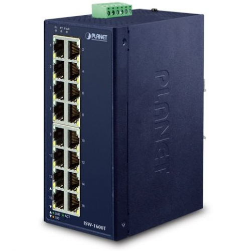 Switch indus 16 ports 100Mbits -40/75°