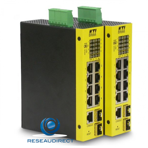 zz KTI KGS-1060-HP switch industriel Gigabit L2+ 6xRJ45-1000Mbs 4 POE+ 150W 2xCombos SFP/RJ45 => Retiré du catalogue 02/2024