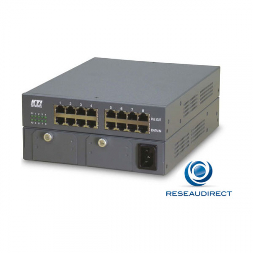 KTI KPOE-800-1P Midspan compact POE 8 ports 100/1000 Mbs budget 60 watts (7.5 watts par port)