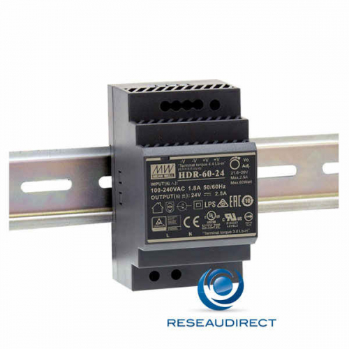 Meanwell-HDR-60-12-alimentation-industrielle-60-watts-12-volts-600