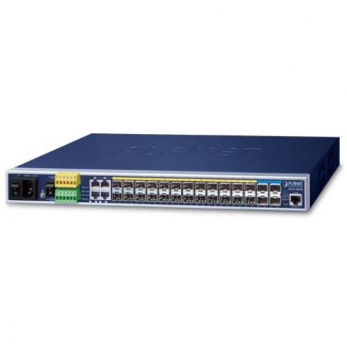 Planet MGSW-28240F switch Métro concentrateur fibre optique 19pouces 24 ports Gigabit SFP et 4 ports 10G SFP+ admin niveau 2