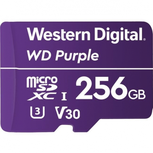 Carte Micro SDXC WD Purple 256GB -25/+85°C