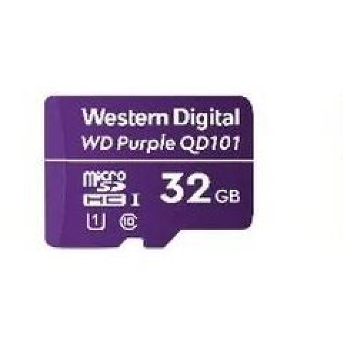 Carte Micro SDHC WD Purple 32GB -40/+85°C