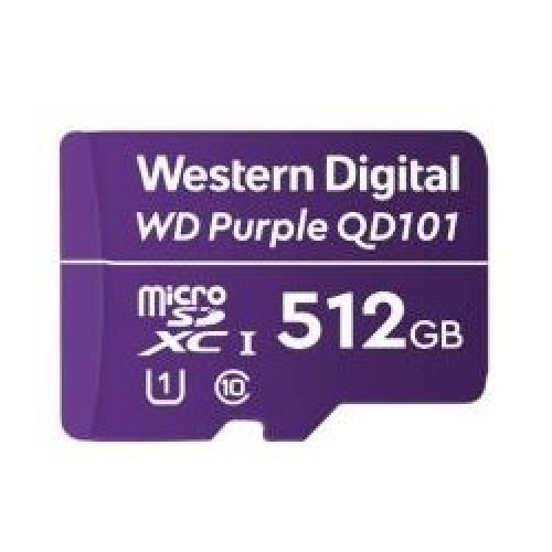 Carte Micro SDHC WD Purple 512GB -40/+85°C