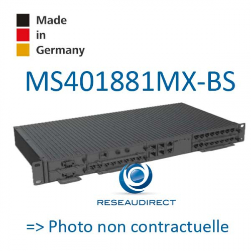Microsens MS401881MX-BS Switch sous-station électrique modulaire 6 slots