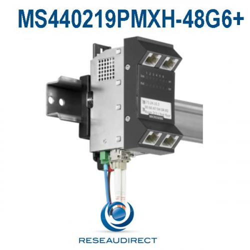 Microsens MS440219PMXH-48G6+ Switch industriel compact L2+ vertical 5 1000Base-T POE+ 1 SFP 100/1000-X 48VDC -25/+65°C (25=)