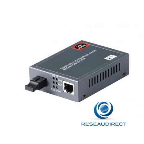 Netkea NTK-CGS2-40A Bridge Convertisseur Ethernet 10/100/1000mbs Rj45 vers Gigabit 1000 LX BIDI WDM TX=1310nm Mono 40 km SC Simplex
