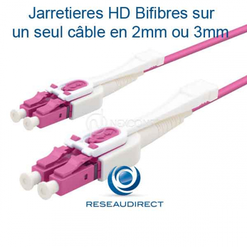 Nexconec-Jarretieres-HD-LC-LC-Multimode-mono-câble-OM4-Fuschia-01